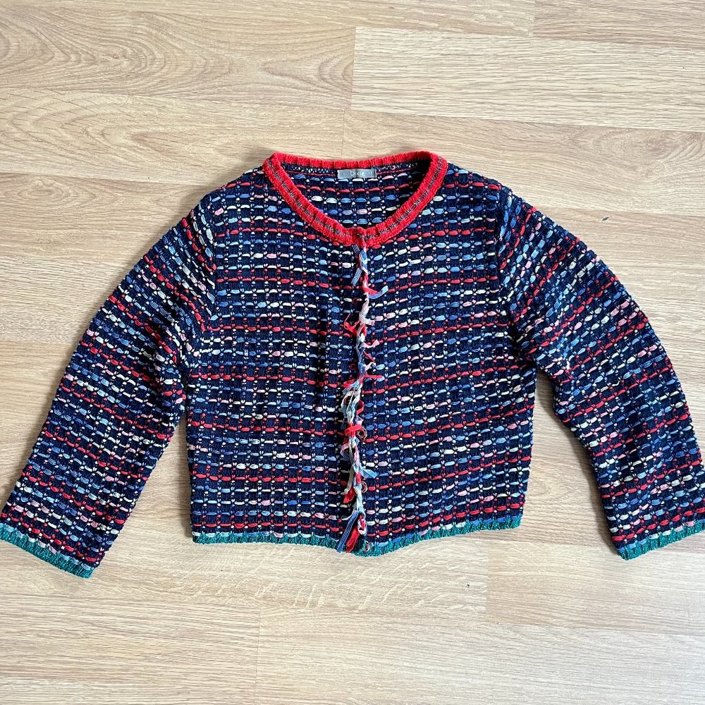 Dixie knit multi colored sweater cardigan